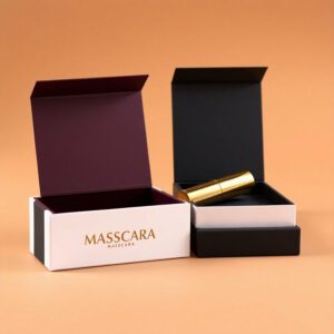 Custom Gold Foil Mascara Box with luxury finish