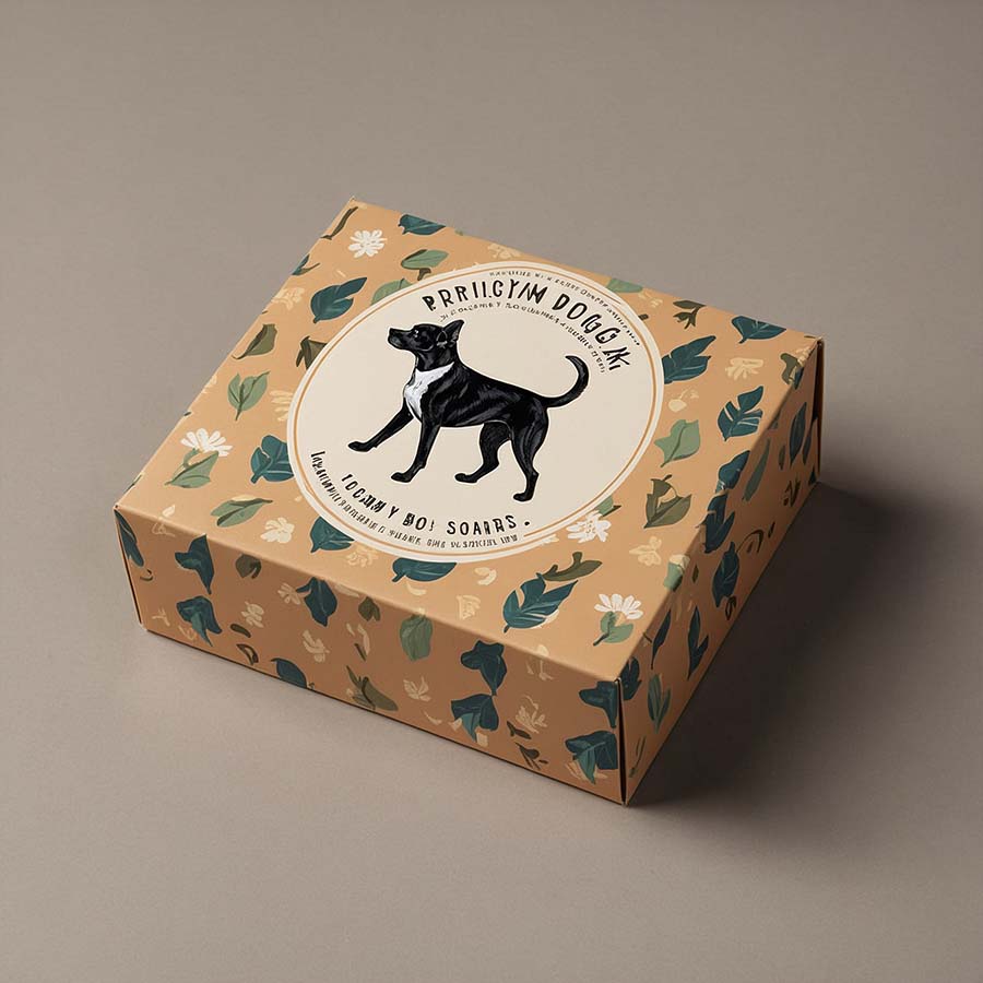 Custom dog soap boxes with eco-friendly materials and unique designs by Hexa Custom Boxes