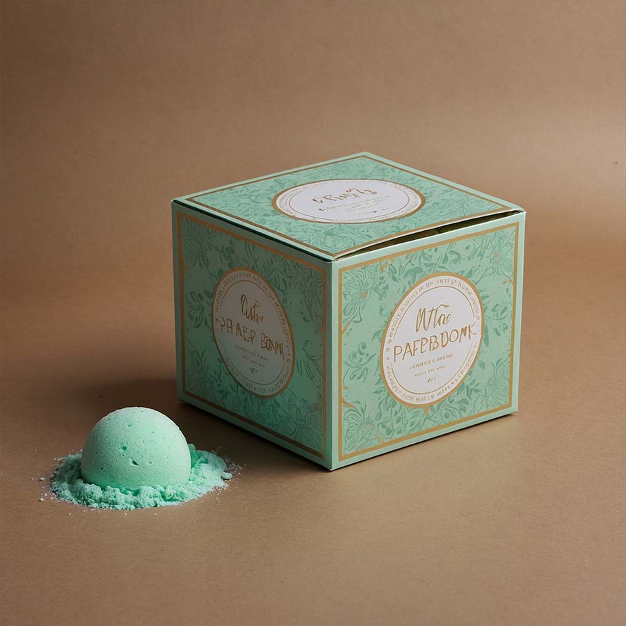 Eco-friendly kraft bath bomb packaging