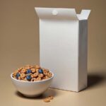 Plain white blank cereal box for customization