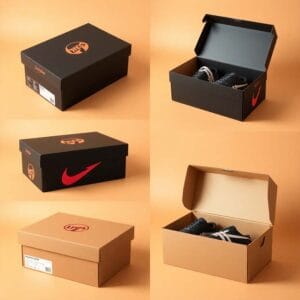 Sturdy cardboard shoe boxes with custom branding
