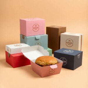 Custom Burger Boxes with Logo - Hamburger Boxes Wholesale