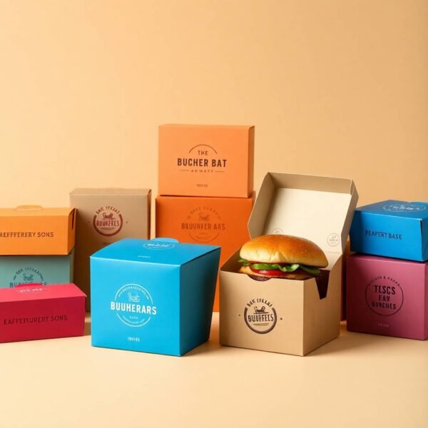 Custom Burger Boxes with Logo - Hamburger Boxes Wholesale