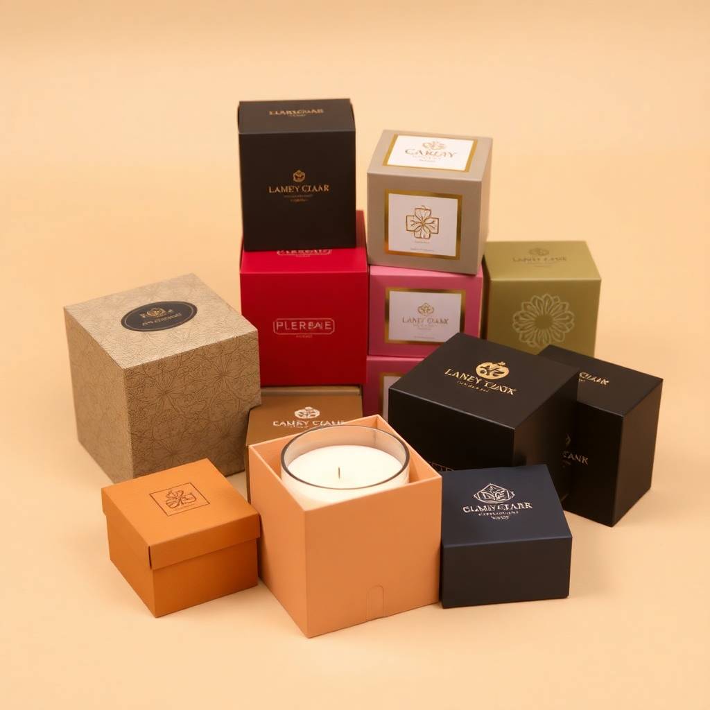 Custom Candle Boxes at Wholesale - 2 Piece Candle Boxes