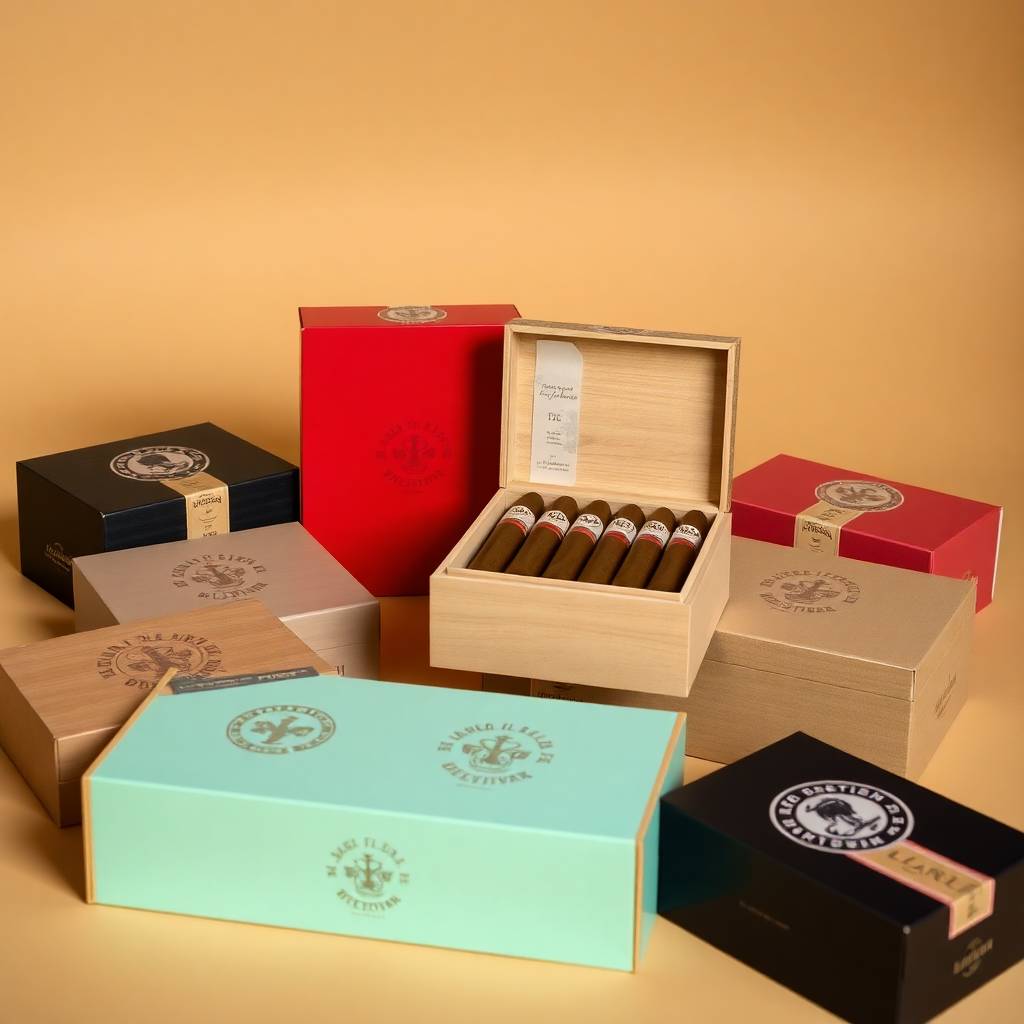 Custom Cigar Boxes Wholesale | Cardboard Cigar Packaging
