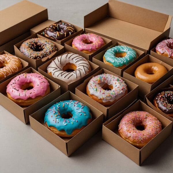 Custom Donut Boxes with Window Wholesale - Free Shipping