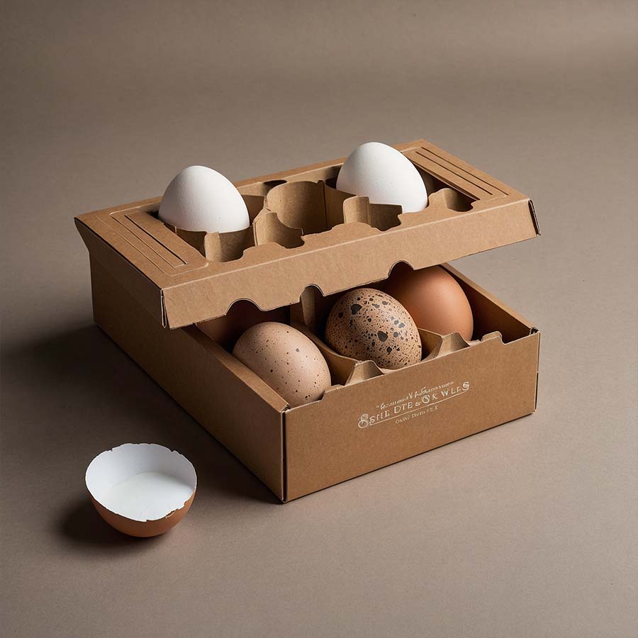 Durable egg carton with secure compartments