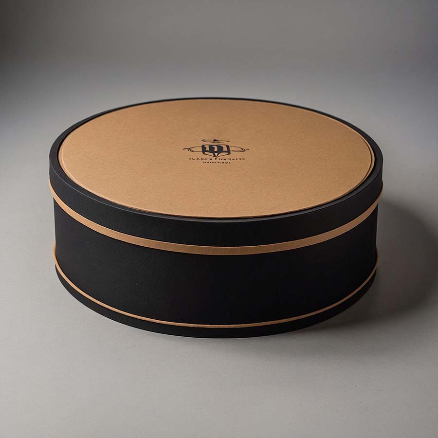 Eco-friendly kraft custom hat boxes