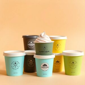 Custom Ice Cream Cups - Printed Disposable Containers