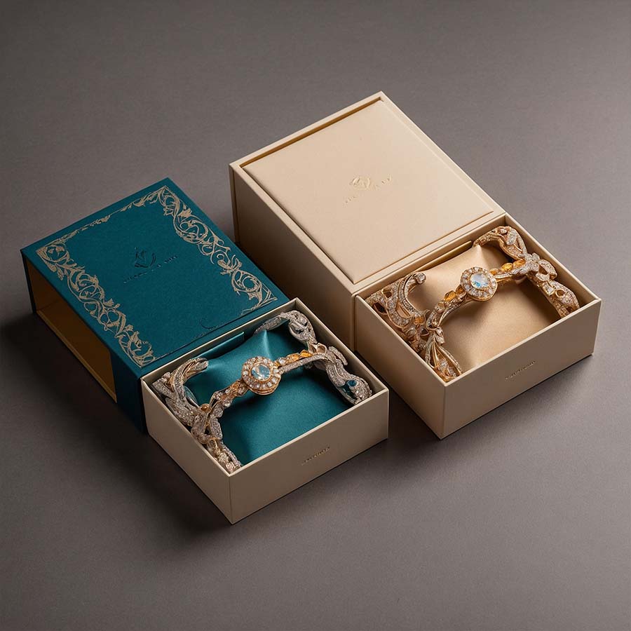 Personalized jewelry packaging with logo