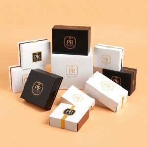 Elegant custom PR boxes with personalized branding