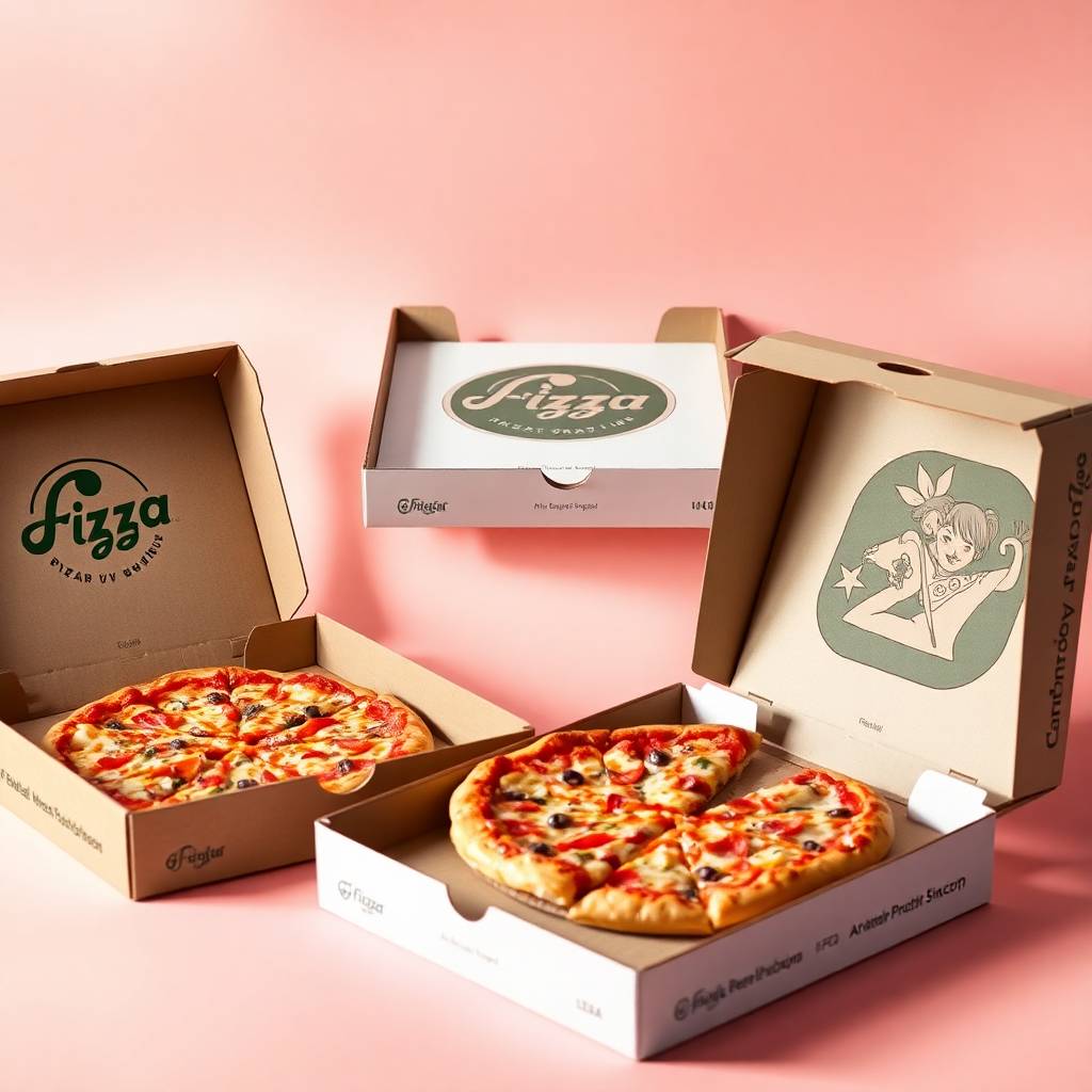 Custom printed pizza boxes