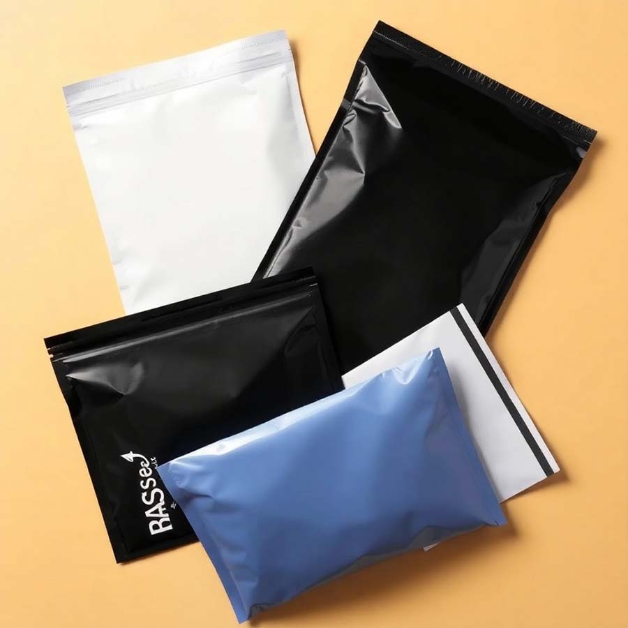 Stylish, printed custom poly mailers for e-commerce shipping