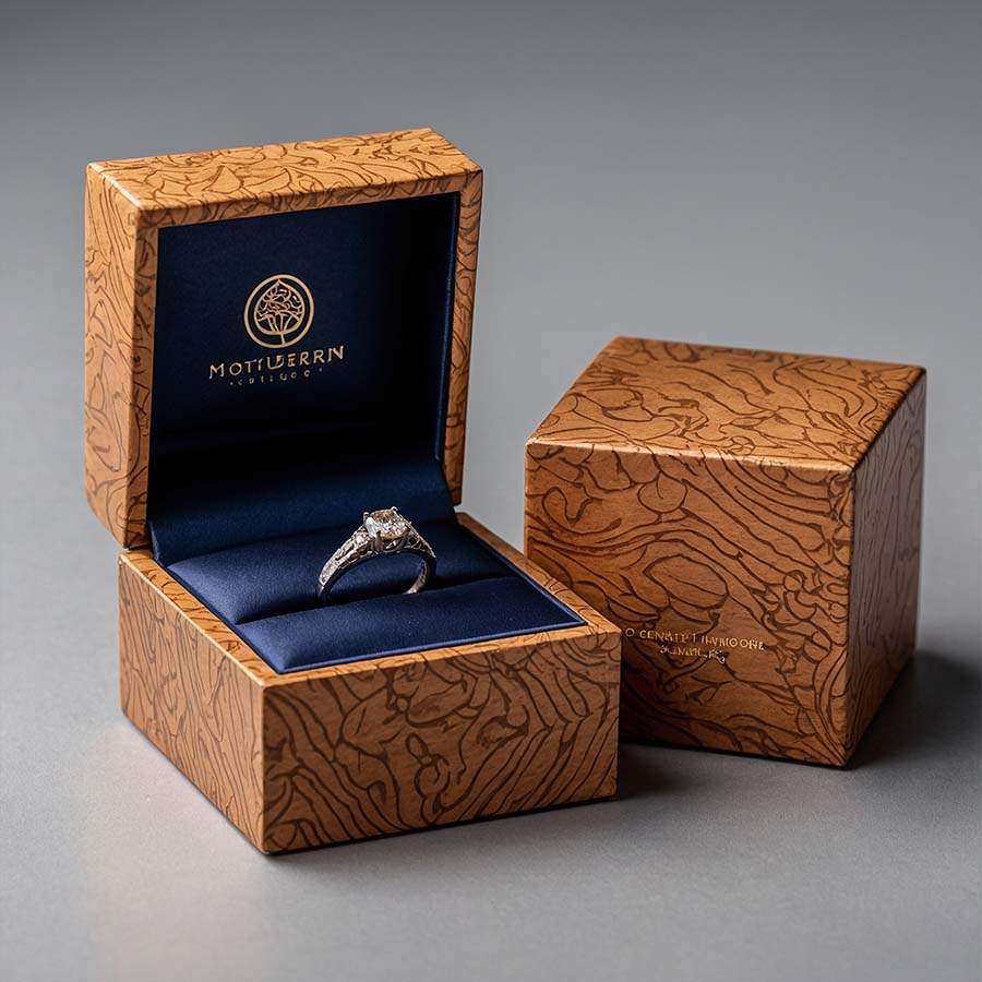 High-quality custom ring box for engagement rings