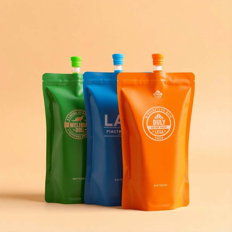 Eco-friendly custom spout pouches in various sizes