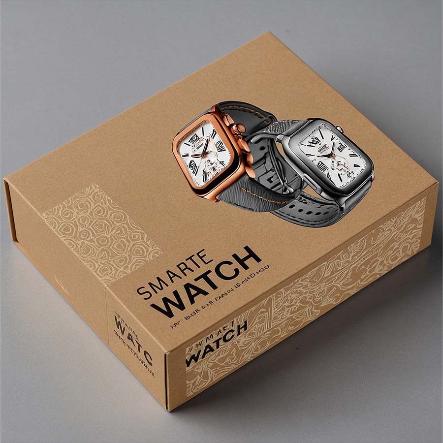 Luxury watch packaging with personalized logo