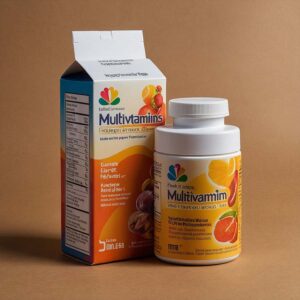 Custom vitamin packaging with vibrant printing