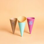 Custom Printed Waffle Cone Sleeves at Wholesale with Logo