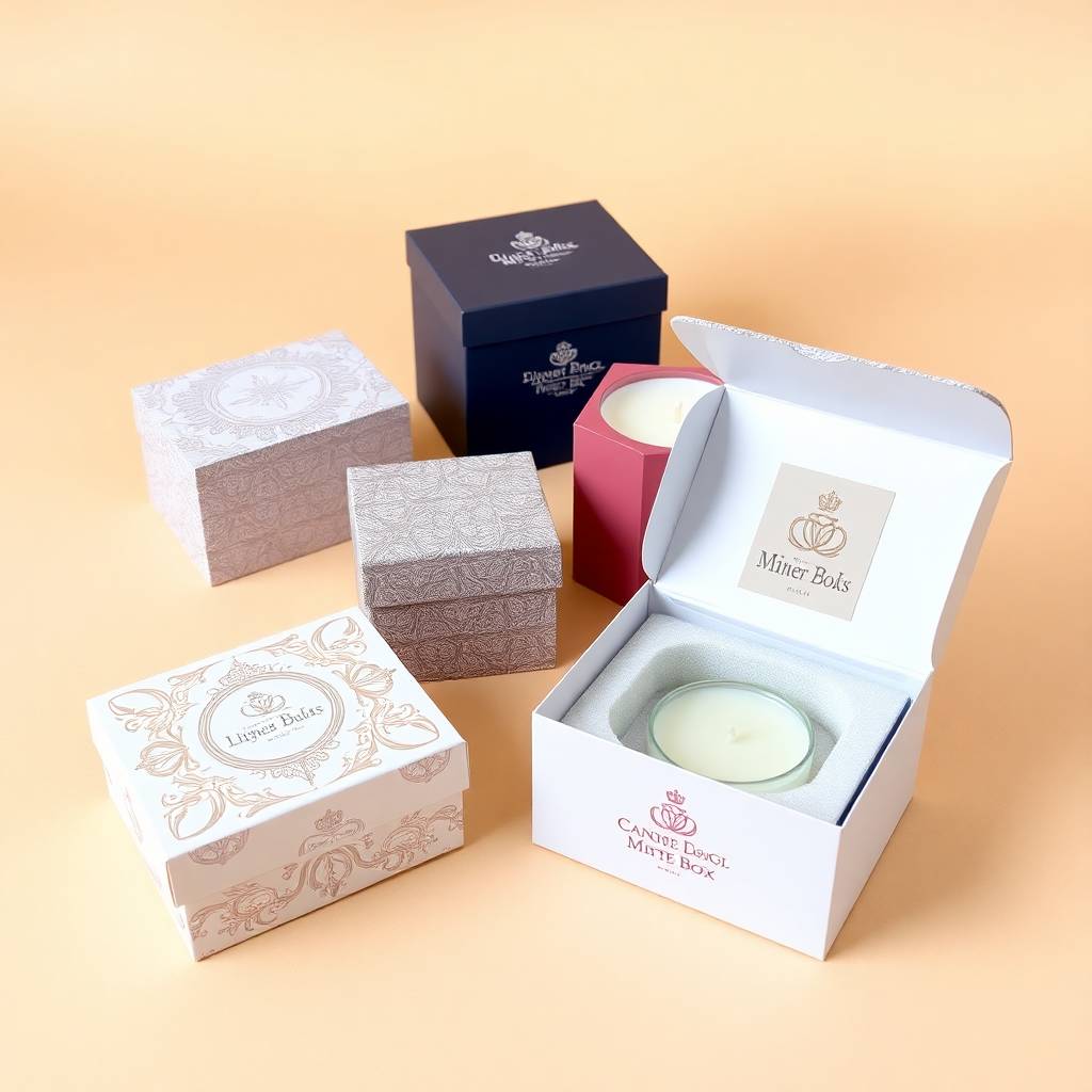 Order Custom Printed Candle Boxes with Inserts in USA