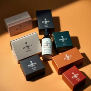 Custom Printed Beard Oil Boxes with Logo - Low MOQ