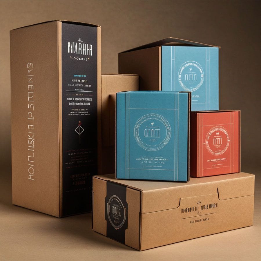 Countertop display box with vibrant branding