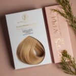 Custom printed hair extension packaging box with window