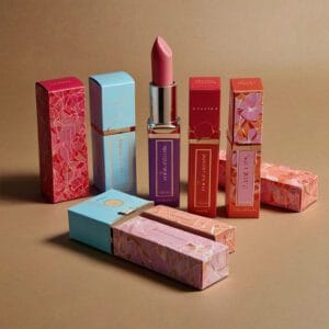 Elegant custom lip gloss boxes with logo design