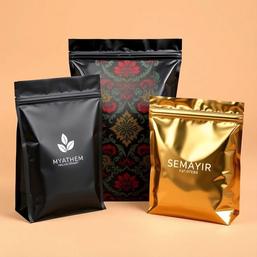 Heat-sealed custom Mylar bags wholesale in matte finish