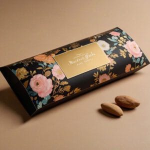 Elegant custom pillow boxes with ribbon design