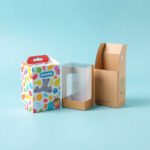 Colorful toy packaging box with window display