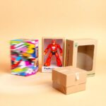 Eco-friendly cardboard toy packaging with branding
