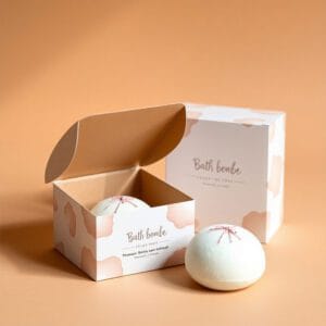 Custom printed Bath Bomb Boxes with logo