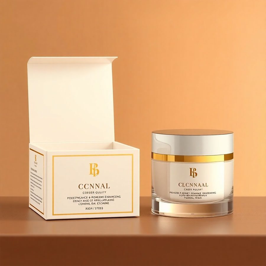High-quality custom printed cream boxes