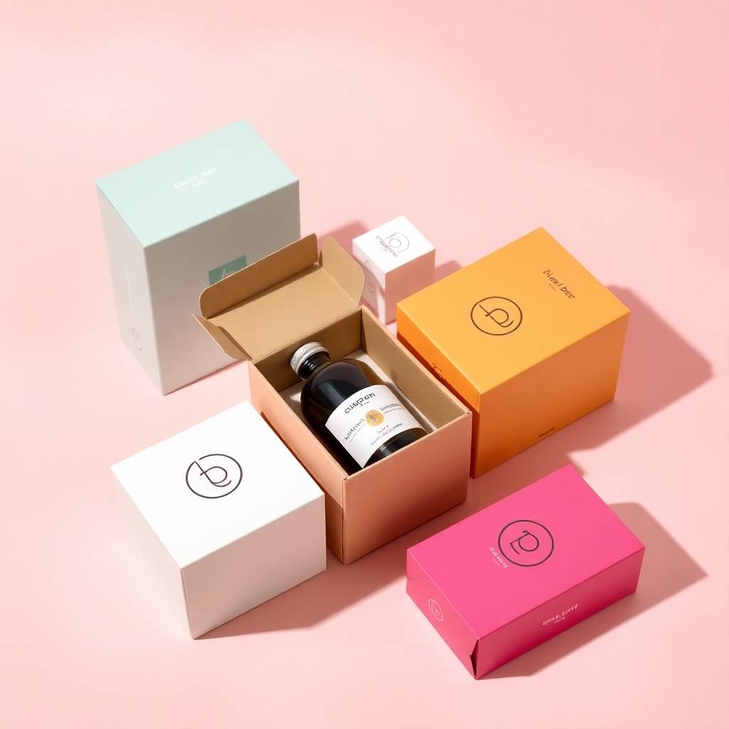 Custom Printed Hair Fiber Packaging Boxes with Logo