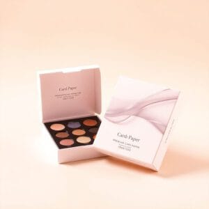 Elegant custom eye shadow boxes in vibrant colors