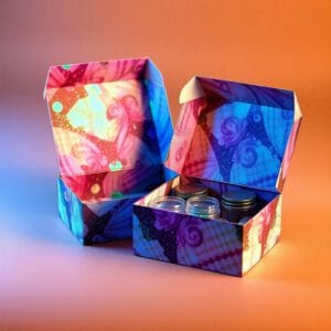 Custom glitter boxes with luxury finish