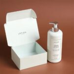 Elegant custom lotion boxes with vibrant prints