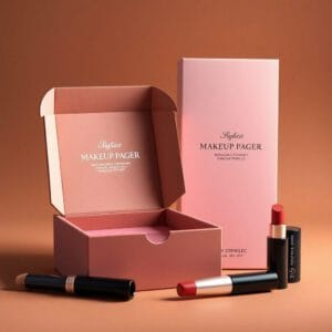 Elegant makeup boxes with logo and design