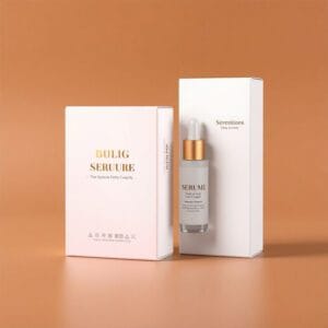 Custom serum boxes with elegant design