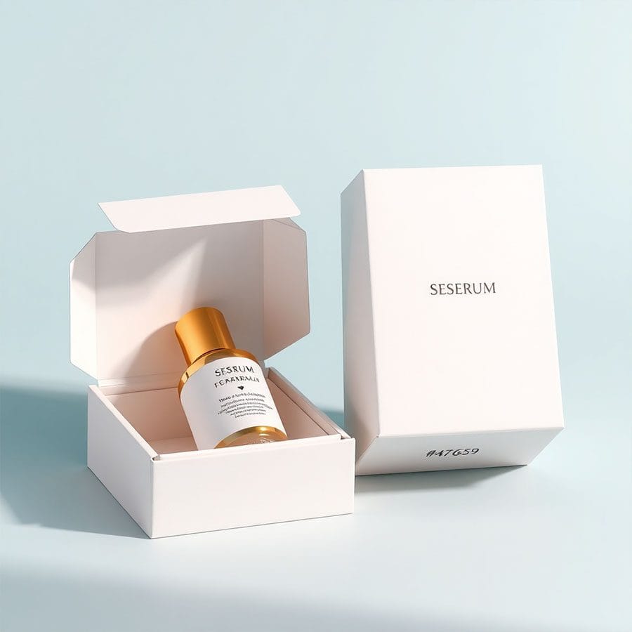 Luxury custom printed serum boxes