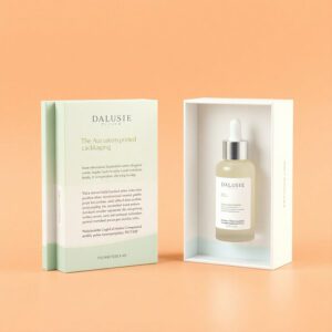 Custom skin care packaging box with branding