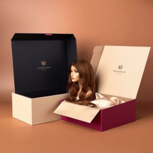 Custom wig box with logo