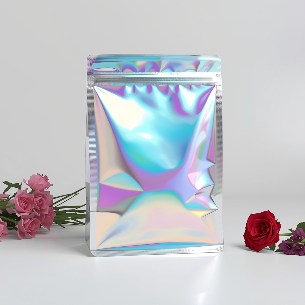Custom printed Holographic Mylar Bags