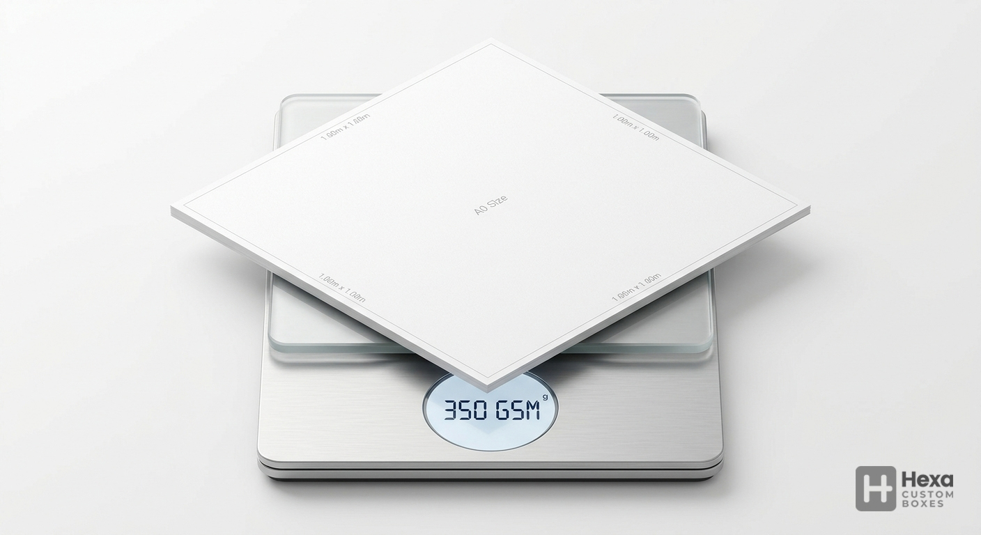 GSM Paper Weight Explained: Guide for Your Food Business 1 It is the primary definition of the entire guide. Users must mentally visualize the "1m x 1m" concept to understand the rest of the content.