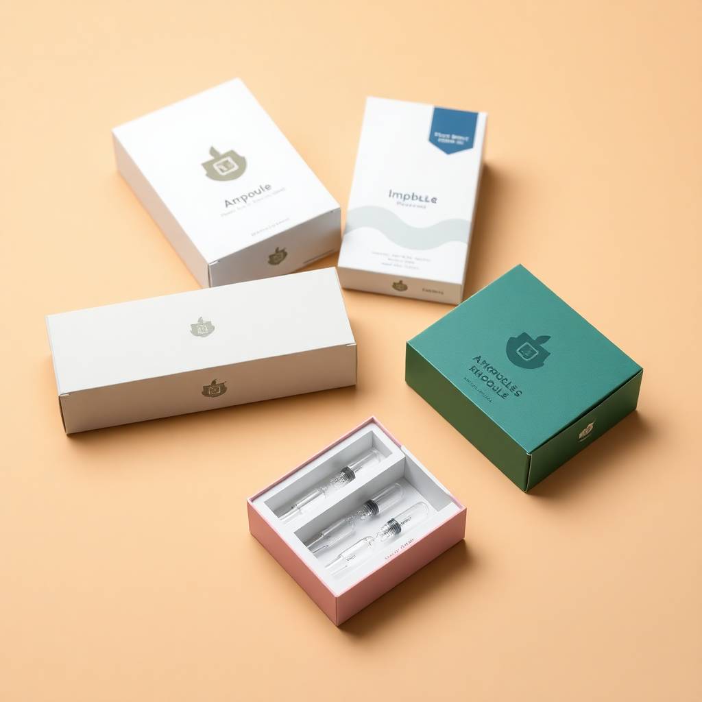 Ampoule boxes with foam holder for safety