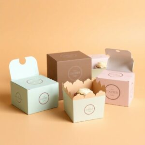 Home - Custom Printed Boxes 75 Custom Cupcake Boxes with Window - Free Shipping