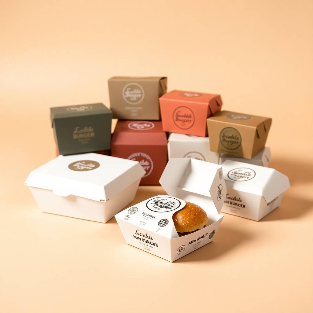 Custom Mini Burger Boxes - Small Burger Boxes