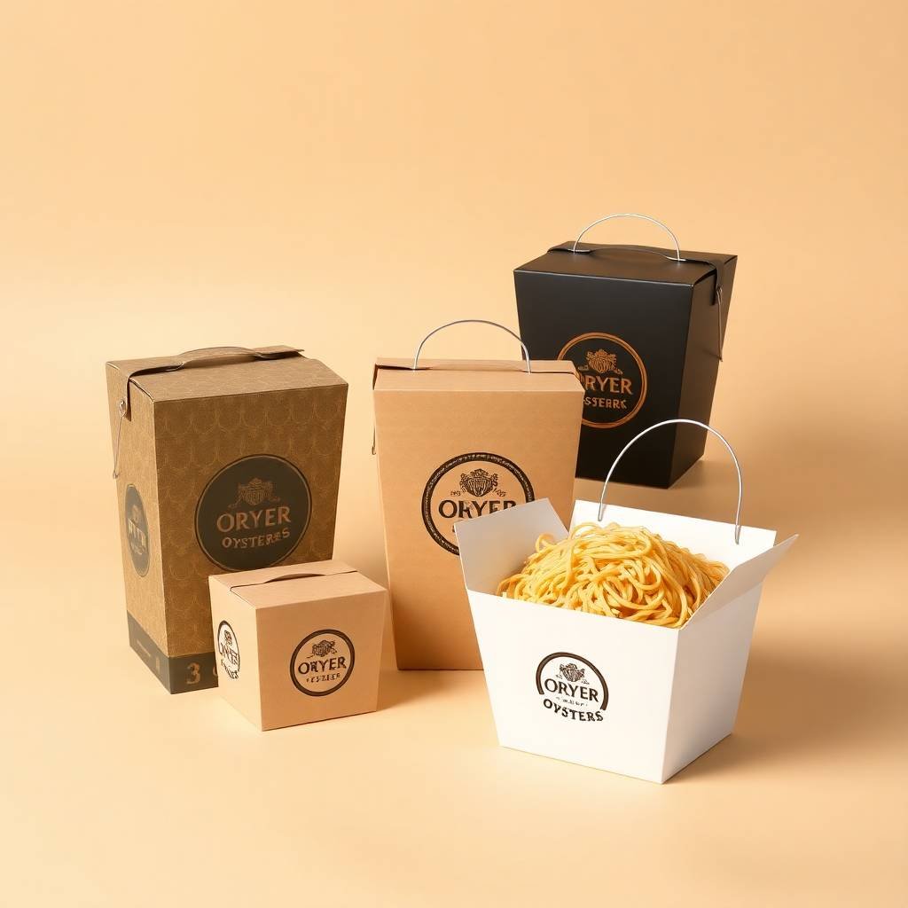 Custom oyster pail boxes with logo