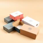 Printed thumb cut boxes for retail display