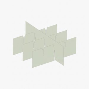 custom fence partition interlocking grid divider inside shipping box